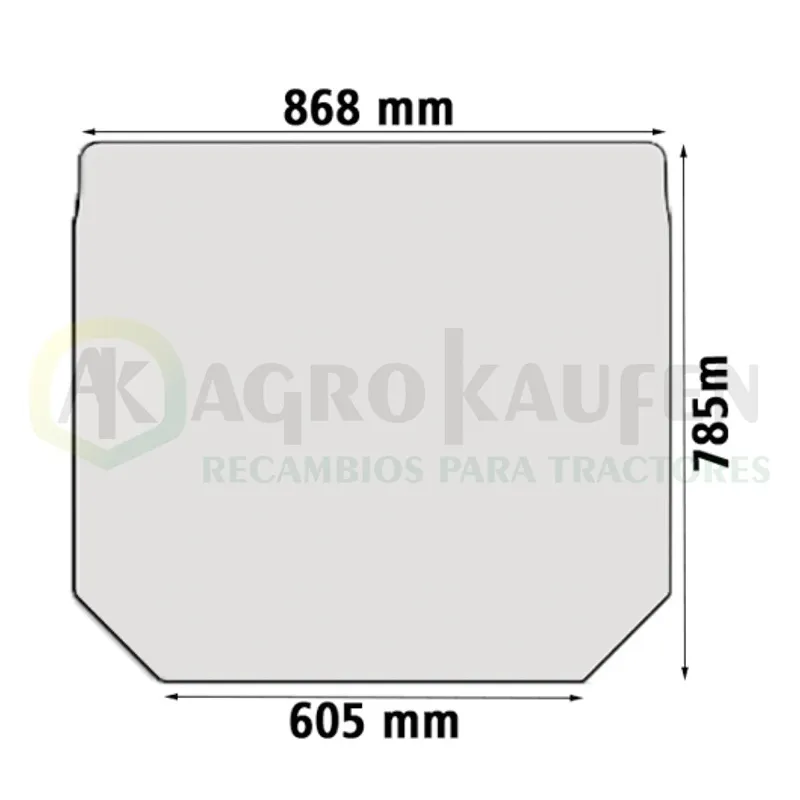 CRISTAL VENTANA TRASERA JOHN DEERE SERIES: R M MC E R261272-1           