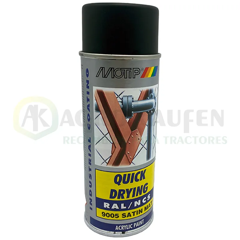 Pintura 9005 negro satinado 400 ml Motip Ral 07164               