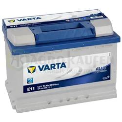 BATERIA VARTA BLUE 74AH 680EN E11 +D VARTA74-E11         