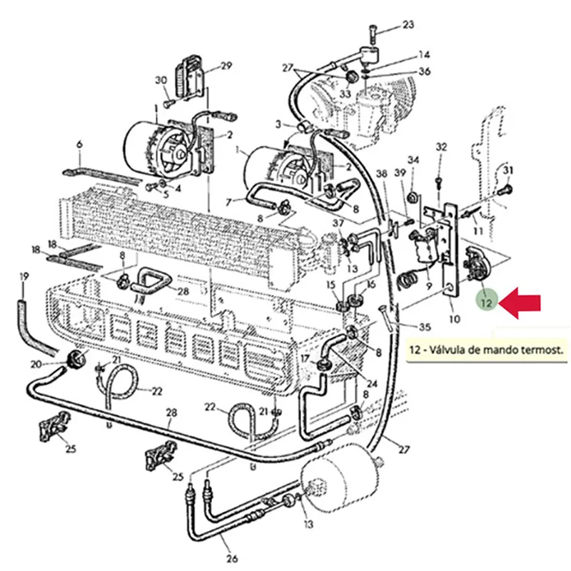 VALVULA TERMOSTATO AL75973 Original AL222640            