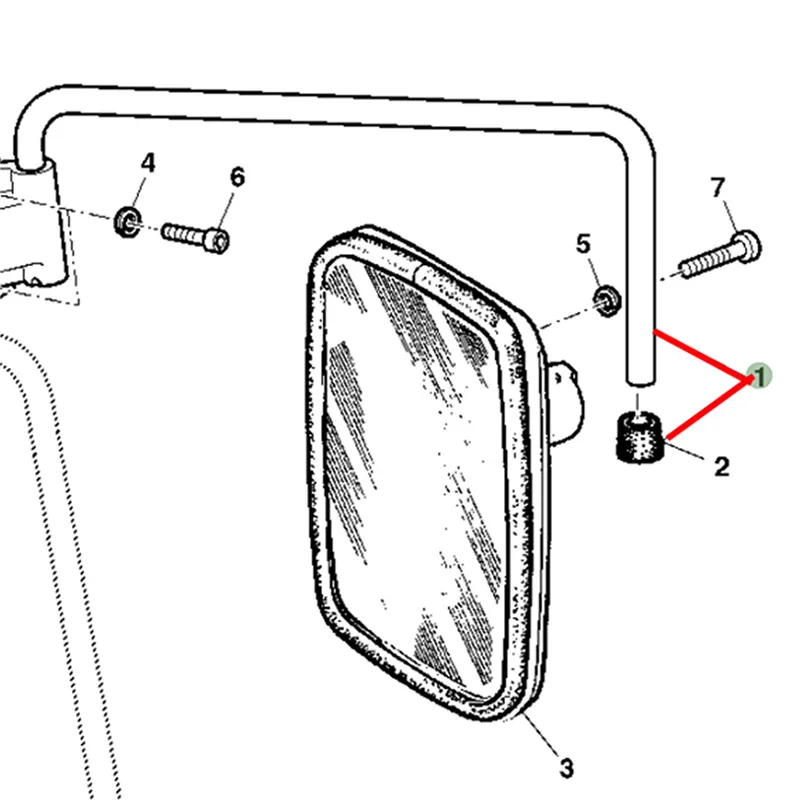 VARILLA RETROVISOR DERECHA SERIE:6000AGK Original AL77486             