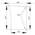 CRISTAL FRONTAL INFERIOR JOHN DEERE IZQUIERDO SERIES:... L171333-1           