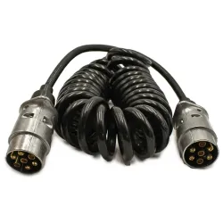 CABLE ESPIRAL REMOLQUE 3.5M 12V 7PINS METALICO VAC10006            