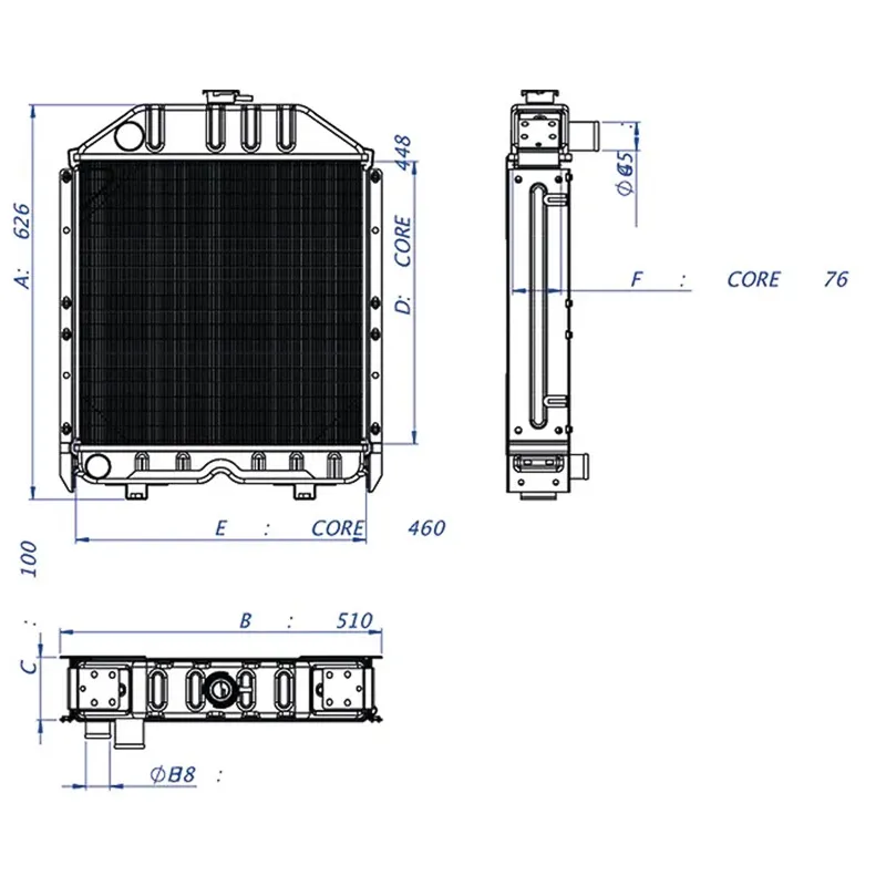 RADIADOR EQUIVALENTE A 5159615Sustit a 82981831 NEW ... 5153481-60          