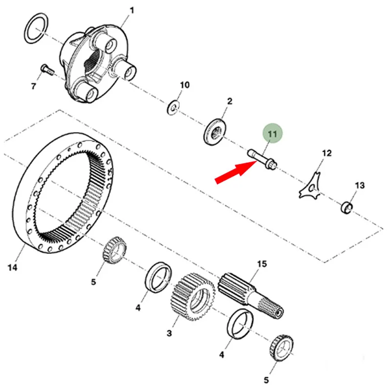 TORNILLO PALIER TRASERO 25,4X101 Original R94714              