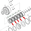 DISCO EMBRAGUE SALIDA D-T RE34868 AGK Original RE326611            